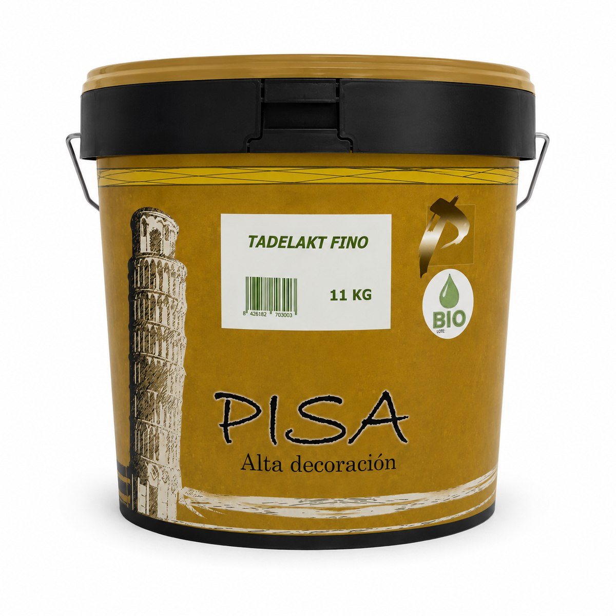 Tadelakt lime plaster bucket by Pisa Alta Decoration